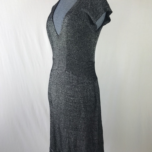 Kenar Grey & Silver Bodycon Dress S - Picture 2 of 8